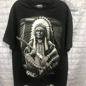 (XL) Native Indian Men's Tee short sleeve NWT DGA